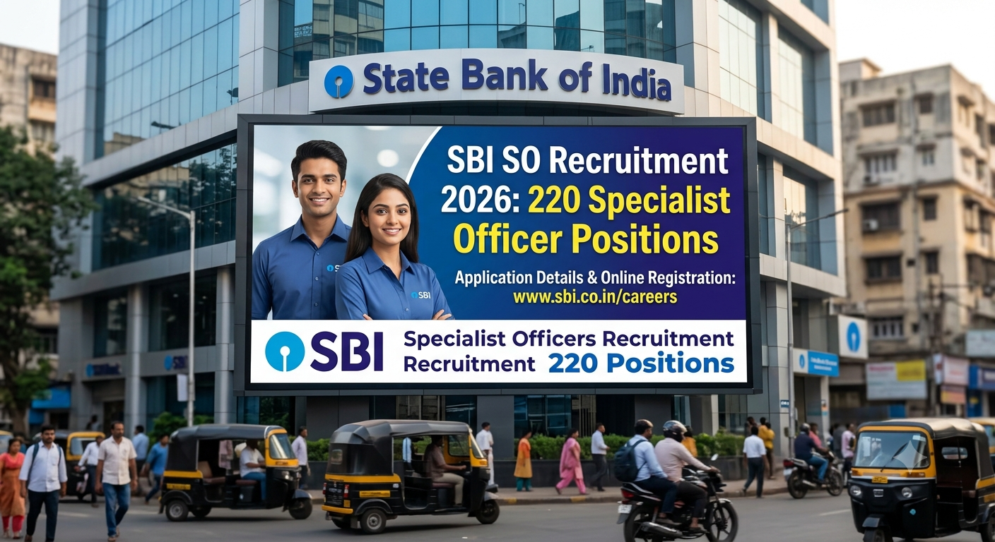 SBI SO Recruitment 2026: 220 पदों पर भर्ती