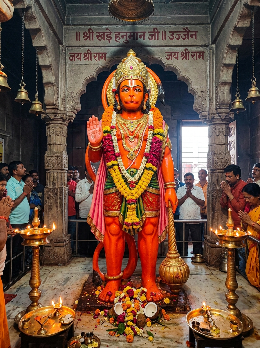 उज्जैन के खड़े हनुमान