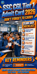 SSC CGL Tier 1 Admit Card 2026 जारी, ऐसे करें डाउनलोड